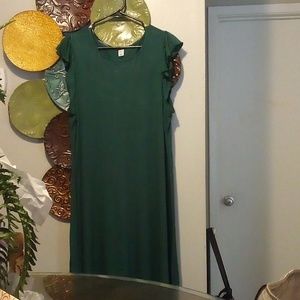 Emerald green Gap dress